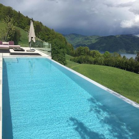 Attersee Luxury Design Villa With Dream Views, Large Pool And Sauna Nussdorf am Attersee Exterior foto