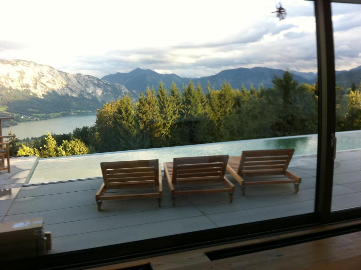 Attersee Luxury Design Villa With Dream Views, Large Pool And Sauna Nussdorf am Attersee Exterior foto