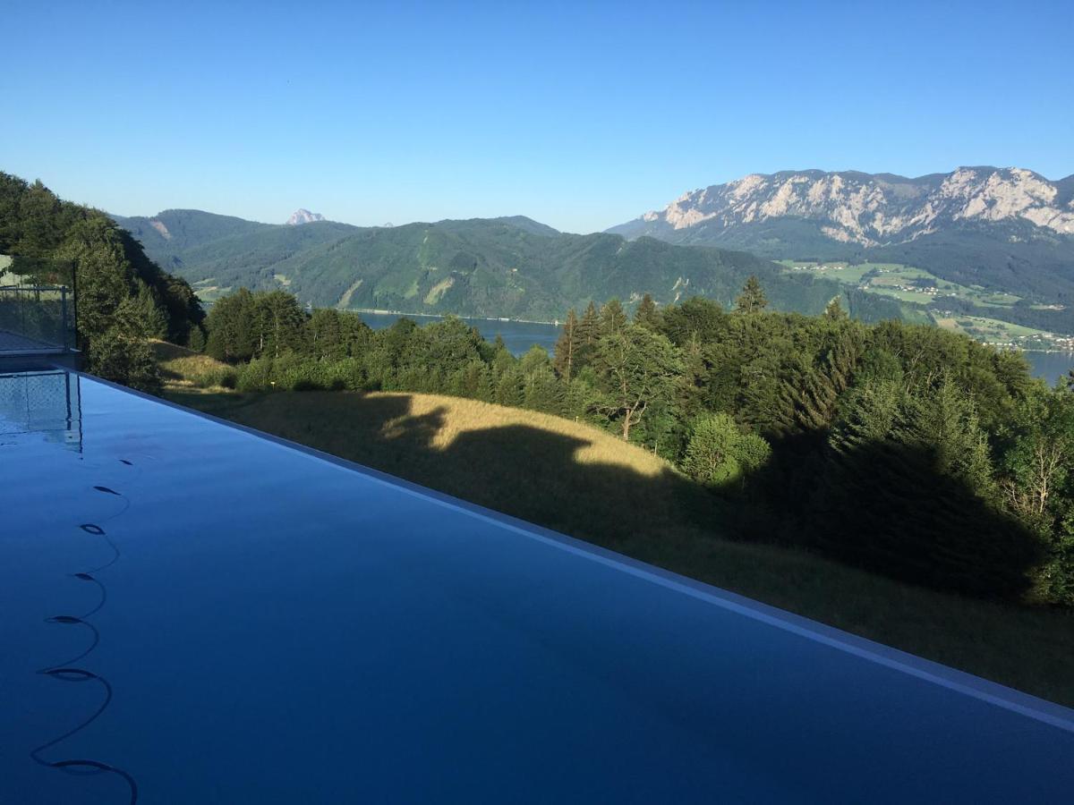 Attersee Luxury Design Villa With Dream Views, Large Pool And Sauna Nussdorf am Attersee Exterior foto