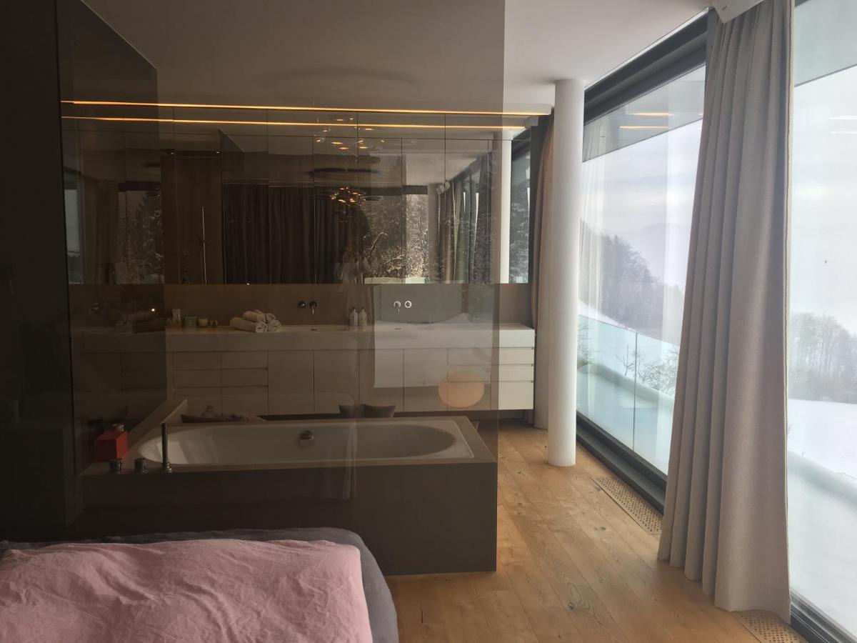 Attersee Luxury Design Villa With Dream Views, Large Pool And Sauna Nussdorf am Attersee Exterior foto